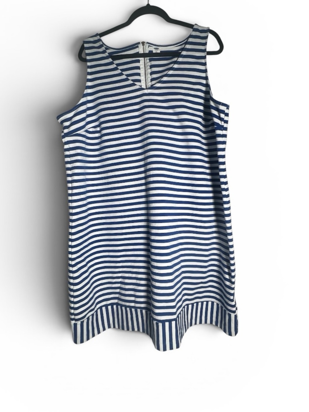 Old Navy Blue and White Striped Sleeveless Dress
